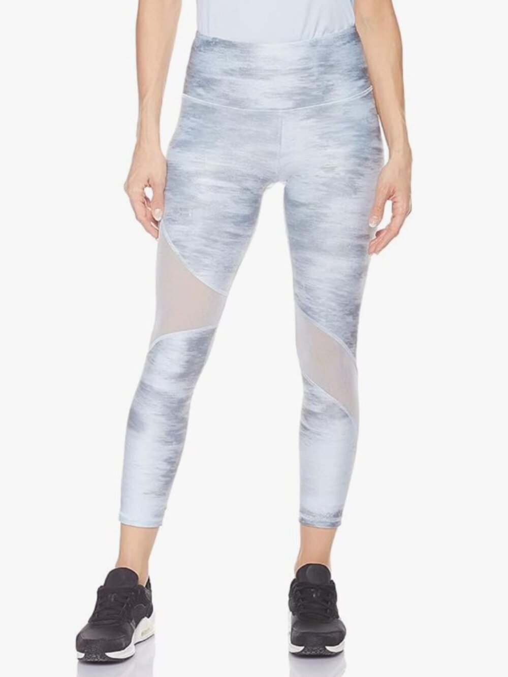 UNDER ARMOUR Camo Print Compression HeatGear Mesh Crop Leggings Gray, M